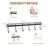 Soporte De Utensilios Cocina Negro Adhesivo, 2 Paquetes 2