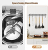 Soporte De Utensilios Cocina Negro Adhesivo, 2 Paquetes 3