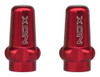 Tapas Valvula Presta Aluminio Xon X2 Unidades Rojo 0