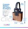Equipo Set Matero Termo Acero Mate Bolsas Canasta Marron 3