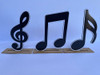 Kit Display De Mesa 6 Peças Para Festa Notas Musicais Mdf 3
