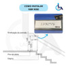 Kit 10 Placas Braile Autoadesiva 10x3cm Corrimão 7andar 3
