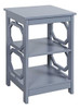 Convenience Concepts Mesa Auxiliar Omega Con Estantes, Gris 0