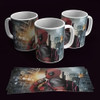 Plantillas Sublimacion Tazas Deadpool 3
