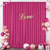 Cortinas De Fondo Soardream De Poliéster Rosa Intenso, 3 X 3 0