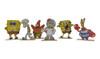 Kit Display De Mesa 6 Peças Para Festa Bob Esponja Mdf 3