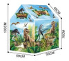 Carpa Dinosaurios Casita, Excelente Calidad C Piso Incluido 3