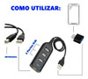4 Portas Usb Para Celular Tipo C Hub + Otg + Cabo Impressora 1