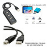 4 Portas Usb Para Celular Tipo C Hub + Otg + Cabo Impressora 5