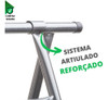 Cavalete Ferro 0,90m Larg. X 1,20m Alt. 3peça 5