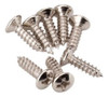100 Parafusos Escudo De Guitarra Inox Wo2.9x13 0