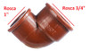 Codo Reduccion Polipropileno H-h 1  A 3/4 Para Agua Pack X10 1