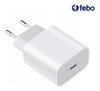Cargador Ficha De Pared Usb Tipo C Para iPhone 18w Blanco 1