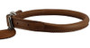 Collar De Perro Enrollado De Cuero Genuino 10.5  - 14  Tamar 1