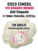 Discos Esmeril C/perforación P/ Podología 120 Granos X 50 U. 0