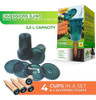 ~? Bio Green Hcp-s4 Sistema De Riego Hydro Cup-4 Set, Un Tam 1