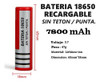 Pila 18650 3.7v 7800mah Li-ion Bateria Recargable 1