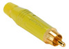 Ficha Rca Macho Cable Amarillo Amphenol Acpr-yel 0
