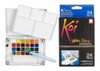 Aquarelas Pintura Pastilha Sakura Koi Water 24 Cores Xncw24 0