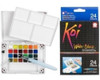 Aquarelas Pintura Pastilha Sakura Koi Water 24 Cores Xncw24 2