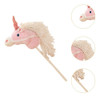 Novo Cavalo De Pelúcia De Brinquedo Com Vara De Madeira, 2 Novo Cavalo De Pelúcia De Brinquedo Com Vara De Madeira, 2