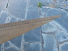Antigua Regla Escuadra De Madera De 60 Centimetros 3