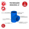 5 Uni Tee De Redução Azul Irrigação 75mm X 2.1/2'' Durín 1