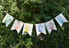 Banderines De Tela Doble Infantiles. Estampados Dinosaurios 6