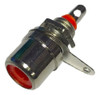 Conector Rca Hembra Plateada Chasis Panel Ficha Roja X 10 U 0