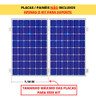 Kit Estrutura Linha C 1,20m P/ 1 Placa Solar Viga Madeira 2