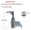 Kit Estrutura Linha C 1,20m P/ 1 Placa Solar Viga Madeira 4