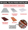 Kit Estrutura Linha C 1,20m P/ 1 Placa Solar Viga Madeira 6