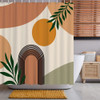 Cortinas De Chuveiro Abstratas Lofaris Boho Mid Century Par 4