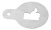 Estêncil Para Decorar Café/cappuccino Inox Escovado - Like 0