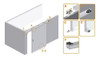 Kit P/ Puerta Sobrepuesta | Ducasse Dn-50 Sp X 2mt 1