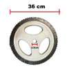 Rueda Cortadora De Césped 36 Cm X  5cm Eje 3.5cm 0