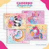 Caderno De Desenho Escolar Arame Espiral Coleção Amei 1