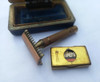 Antiguo Set Maquina Afeitar U.s.a. Gillette C/porta Y Estuch 2