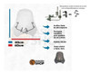 Para Brisa Bolha Moto Honda Shadow 600 Cristal 2