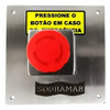Botão De Segurança Em Aço Inox De Parede Sodramar 0
