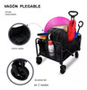 Carro Plegable Jardín Playa Campamento Multiuso Nño Adulto 6