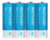 Pilha Recarregavel Aa 2500 Mah Com 12 Uni Microfone Controle 1