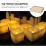 Velas Cônicas, Luz Quadrada, 12 Unidades 1