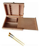 Caja Artística De Madera 23x16x6.5cm Artmate + 2 Pinceles 0