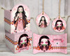 Kit Imprimible Nezuko Kamado De Demon Slayer Textos Editable 2