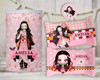 Kit Imprimible Nezuko Kamado De Demon Slayer Textos Editable 5