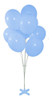 Suporte Azul Bb Para 8 Balões Decorador De Chão-kit C/ 2unid 0