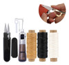 Kit Costurador Manual Para Couro + Tesour E Linhas 1