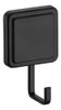 Cabide Gancho Preto Fosco Fixação Por Adesivo Norbond Future 0