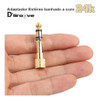 Adaptador Plug P2/p10 Kit Estéreo Blindado 24k Ouro Com Nota 4